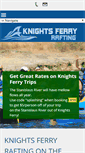 Mobile Screenshot of knightsferryrafting.com